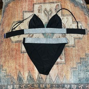 🔥🔥fashion nova bikini rhinestone